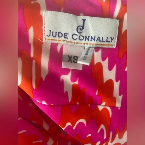 JUDE CONNALLY Vibrant Pink and Orange Women's Dress - Picture 3 of 8